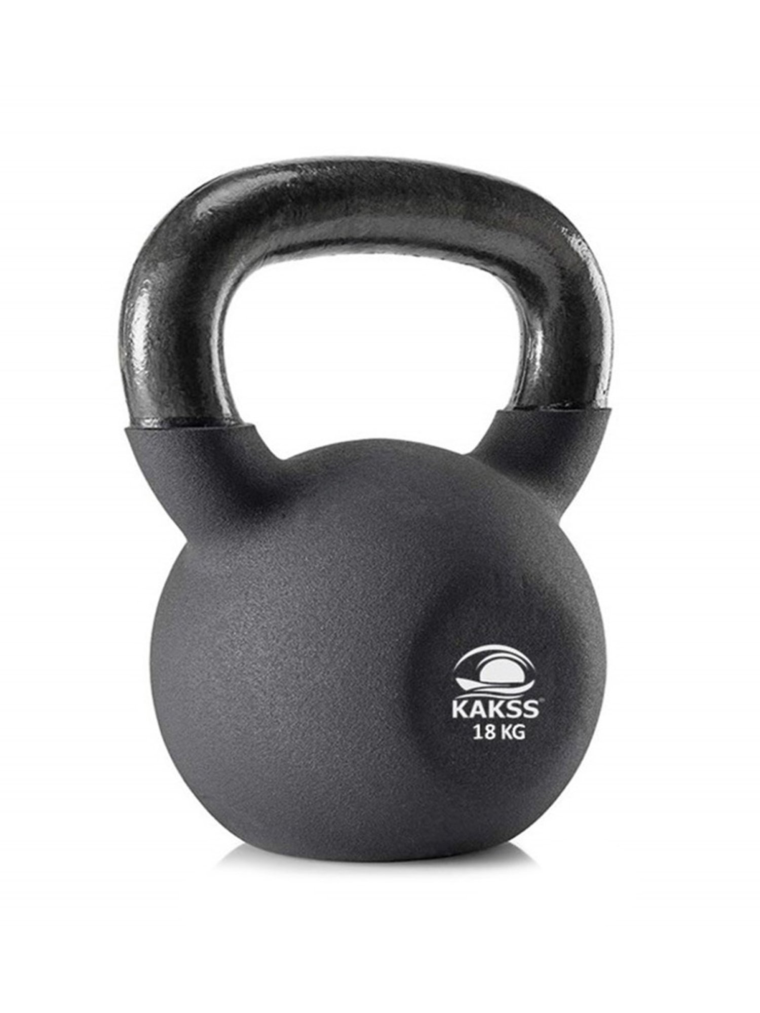 KAKSS Neoprene Half Coating Kettlebells (Black) Size - 18KG