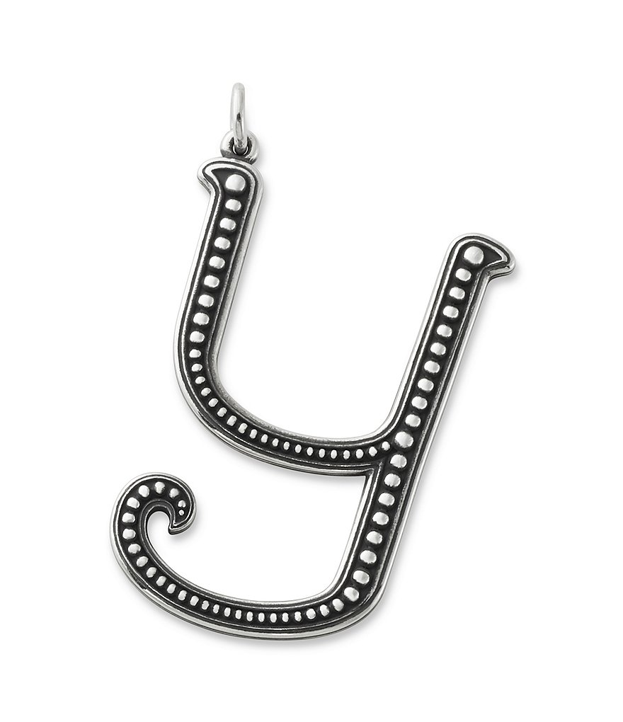 James Avery Beaded Initial Pendant Charm