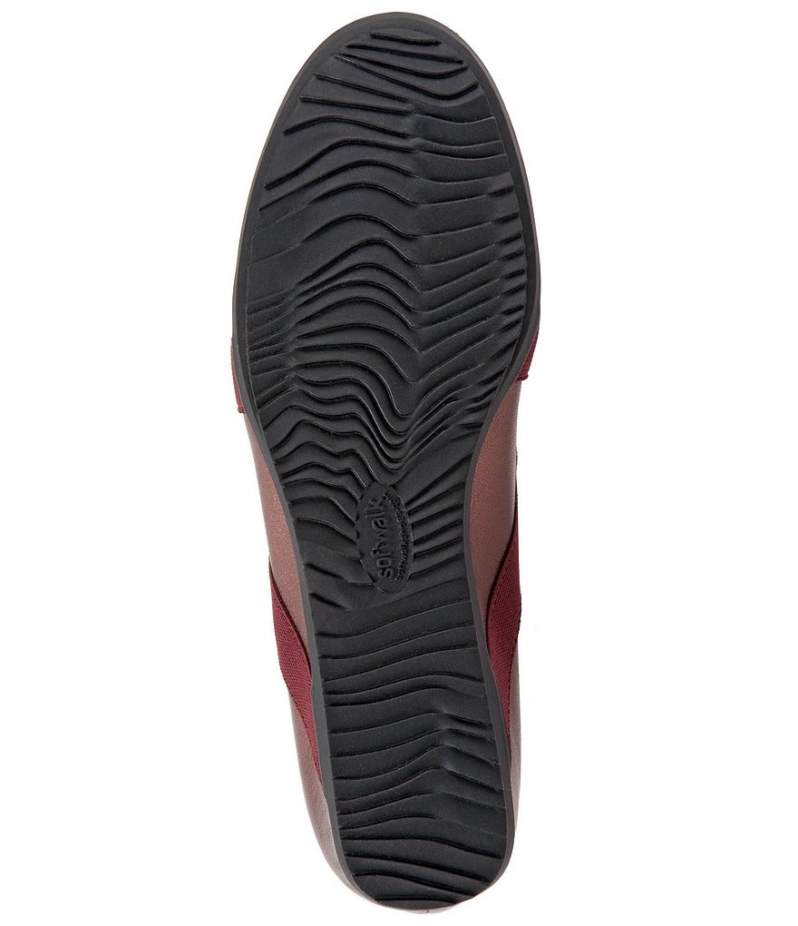 SoftWalk Waverly Leather Criss Cross Elastic Strap Slip-Ons