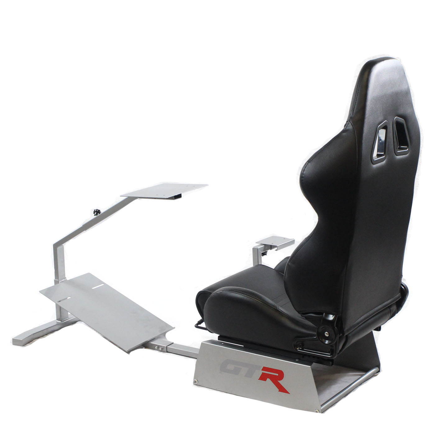 GTR Simulator Touring Model with Real Racing Seat, Driving Simulator Cockpit Gaming Chair with Gear Shifter Mount