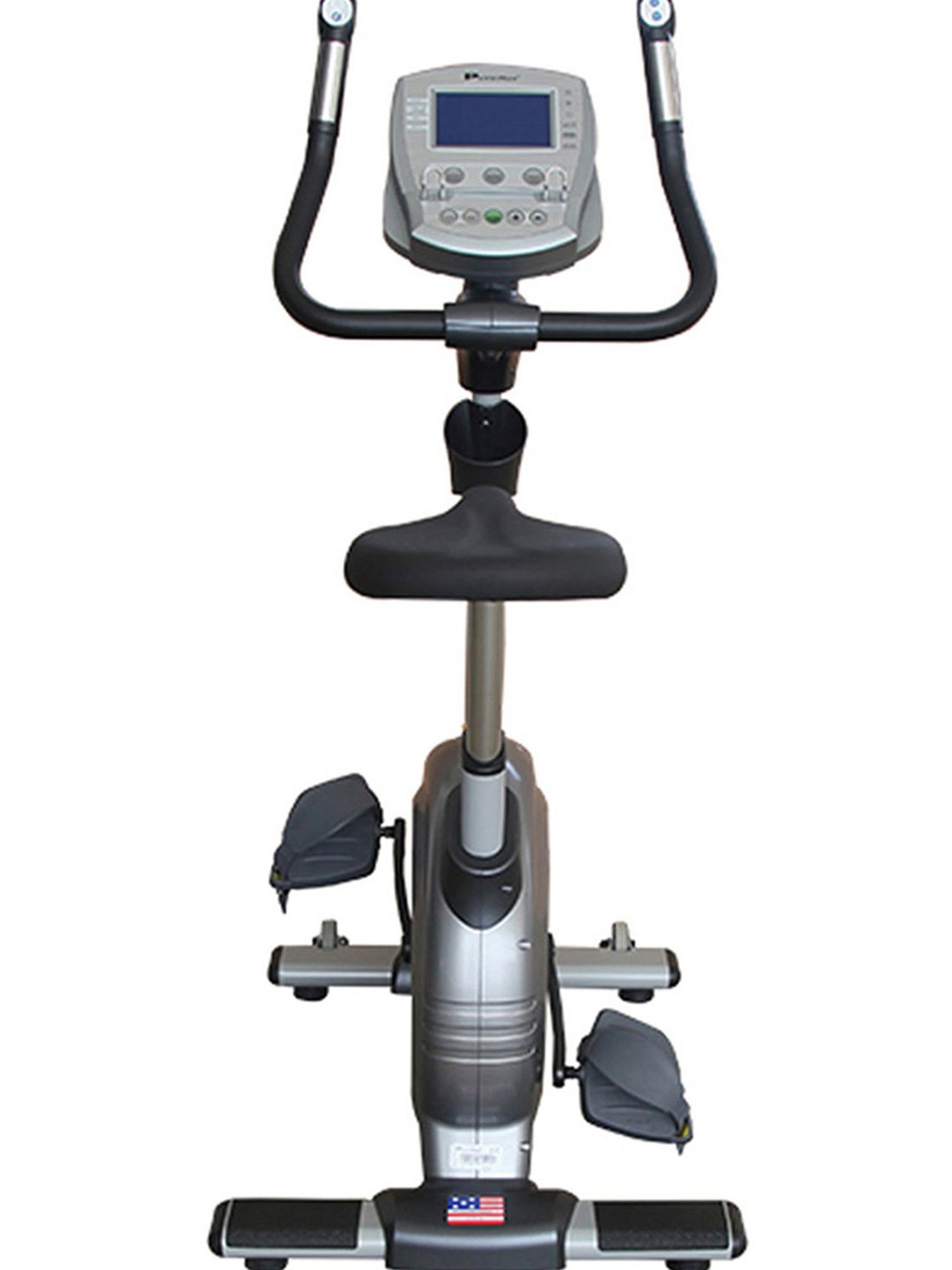 PowerMax Fitness BU-2000C Upright Bike (Grey)