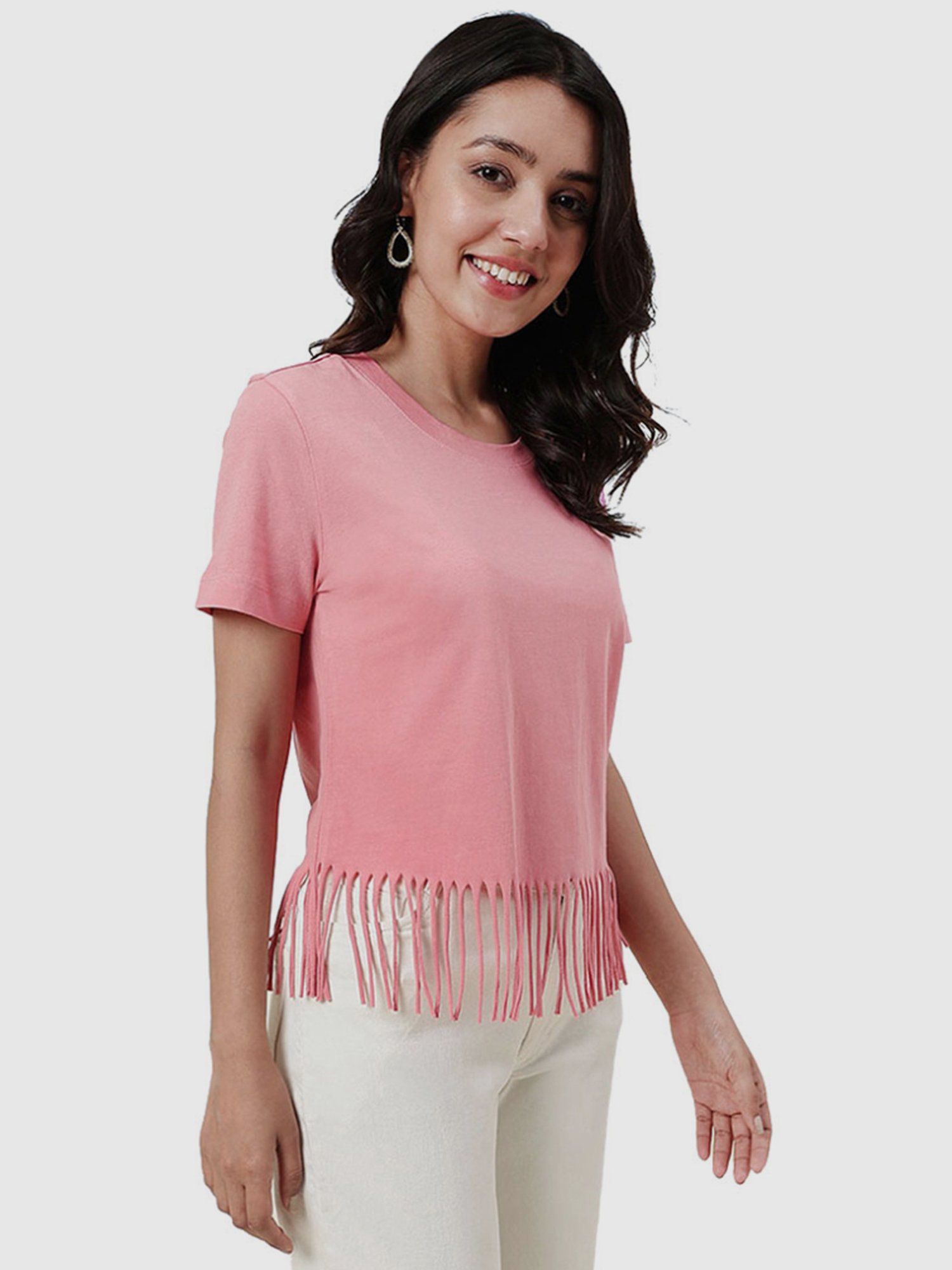 Fabindia Pink Cotton Top