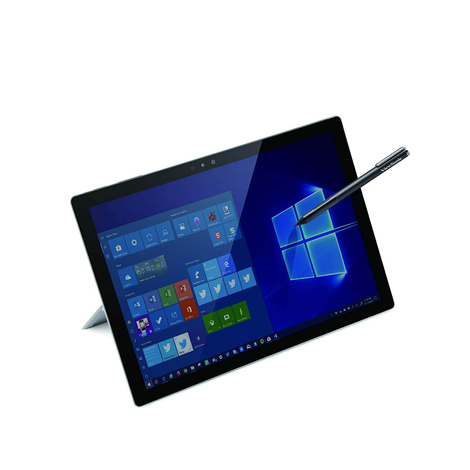 ViewSonic Surface Pen ViewStylus ACP301. Aluminum Body Active Stylus Compatible with Surface Pro X, 7, 6, 5, 4, Surface Go, and All Microsoft Pen Protocol Embedded Computers. Color Black