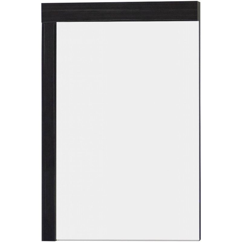 23.5" D1 Modern Plywood Melamine Mirror Dark Gray - American Imaginations
