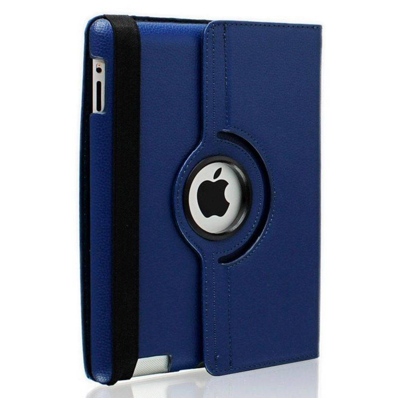 Fullbell Apple iPad 2/3/4 Case - 360 Degree Rotating Stand Smart Case Cover for iPad with Retina Display (iPad 4th Generation), the new iPad 3 & iPad 2 (Automatic Wake/Sleep Feature) - Black