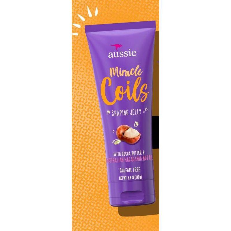 Aussie Miracle Coils Sulfate-Free Shaping Jelly with Cocoa Butter - 6.8 fl oz