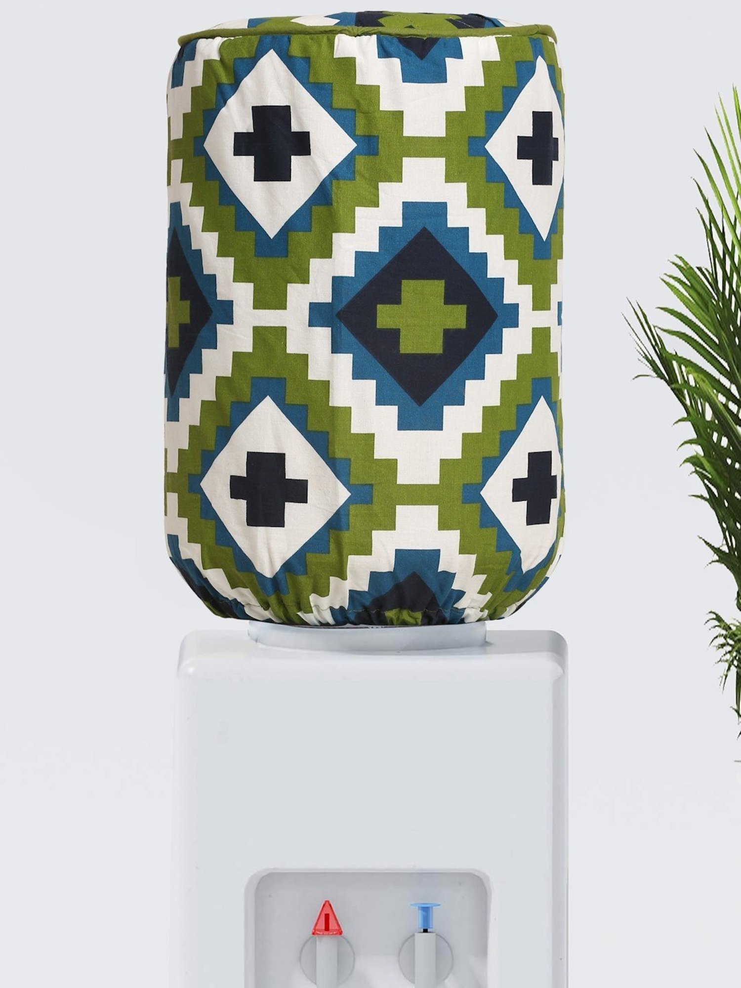 Swayam Printed Multicolor Cotton Water Bottle Cover for 20 Liter Jar