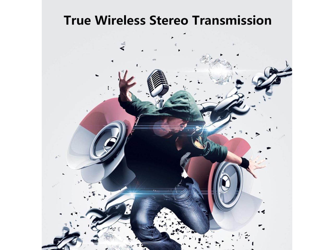 TWS Best True Wireless Bluetooth Earbuds Sweatproof Stereo Sport Headsets Hight Quality Headphone Premium Sound with Charging Case For Apple Iphone Samsung LG and Other Phone