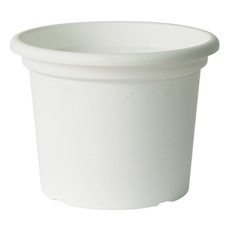 13.25" x 17.5" Indoor/Outdoor Resin Geo Planter White - Alfresco Home LLC