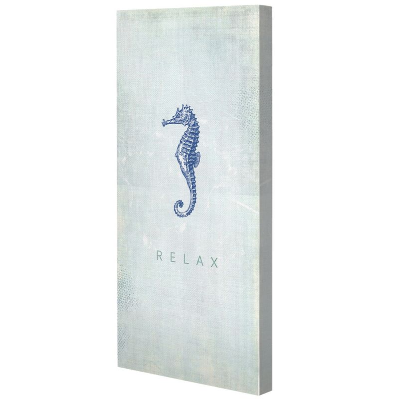 12"x24" Beach Bath 4 By Dallas Drotz Art On Canvas - Fine Art Canvas