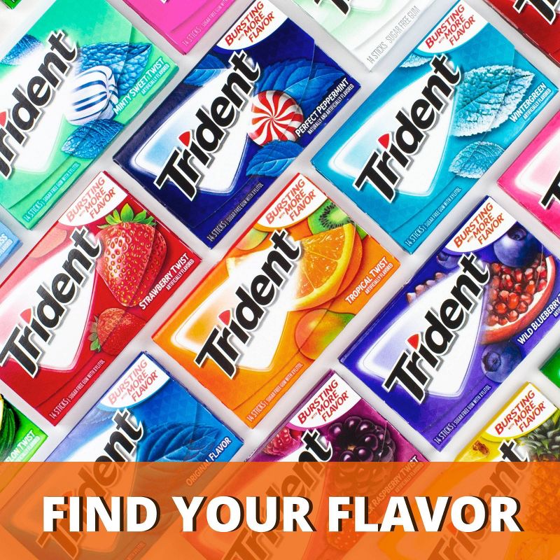 Trident Tropical Twist Sugar Free Gum - 3ct/14pc