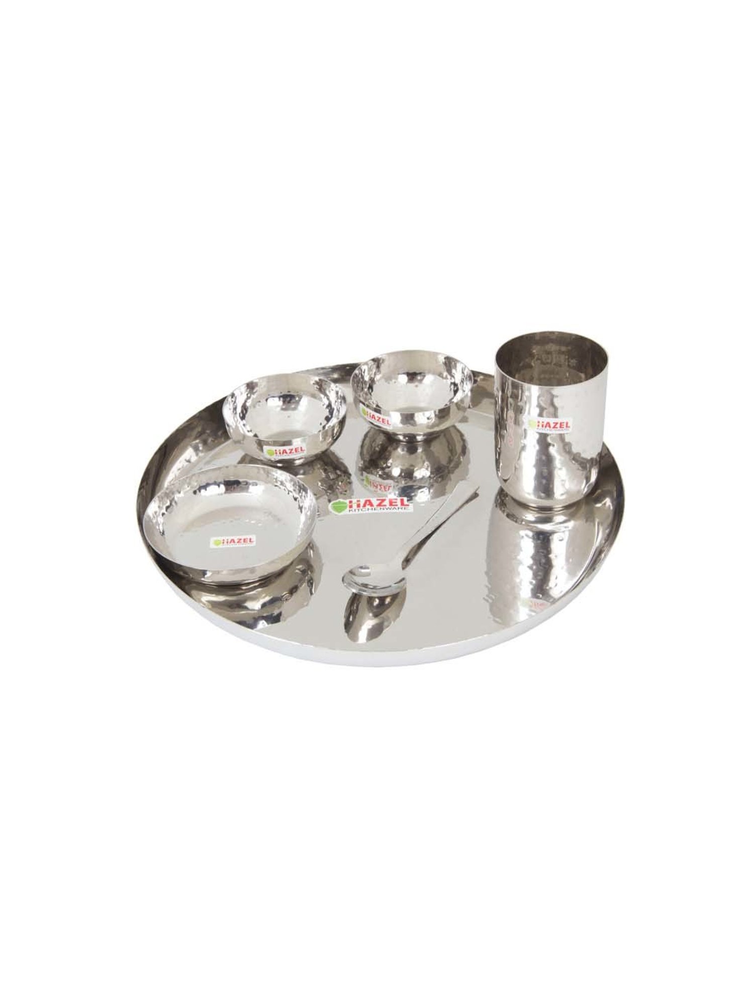 Hazel Silver Stainless Steel 6-Piece Dinner Set