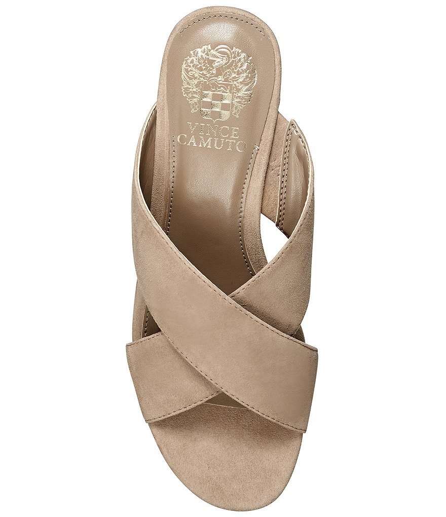 Vince Camuto Greathel Suede X-Band Wedge Sandals