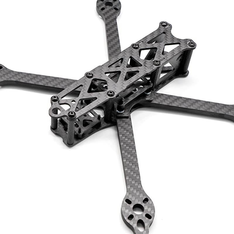 215mm FPV Racing Drone Frame 5 inch Carbon Fiber Quadcopter Frame Kit for Martian V with 5mm Arm+Lipo Battery Strap