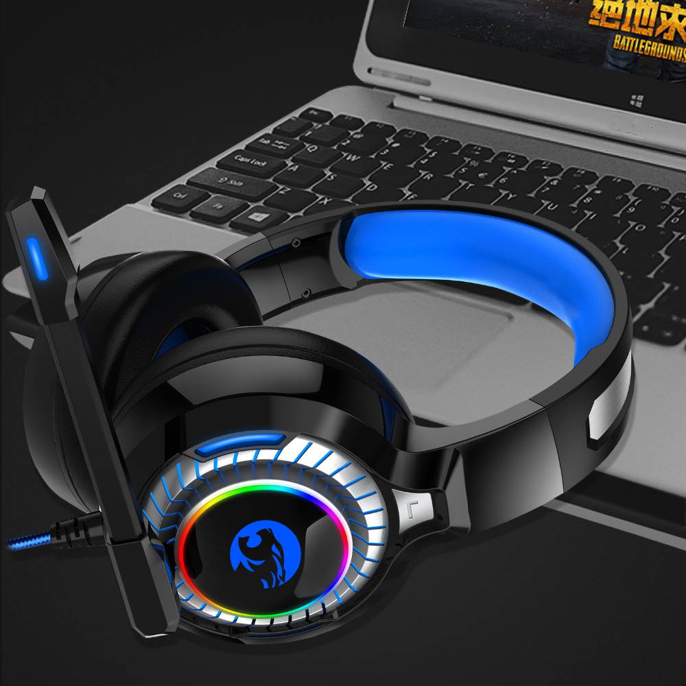 A60 PS4 Gaming Headset Wired 4D RGB Marquee Stereo Earphones Headphones with Microphone for New Xbox One/Laptop Tablet