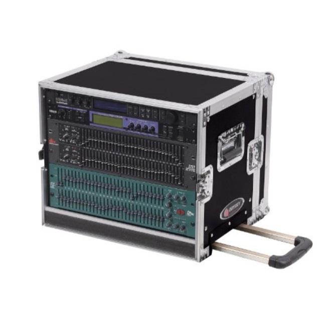 odyssey fzer8hw flight zone ata 8 space effects rack with handle & wheels