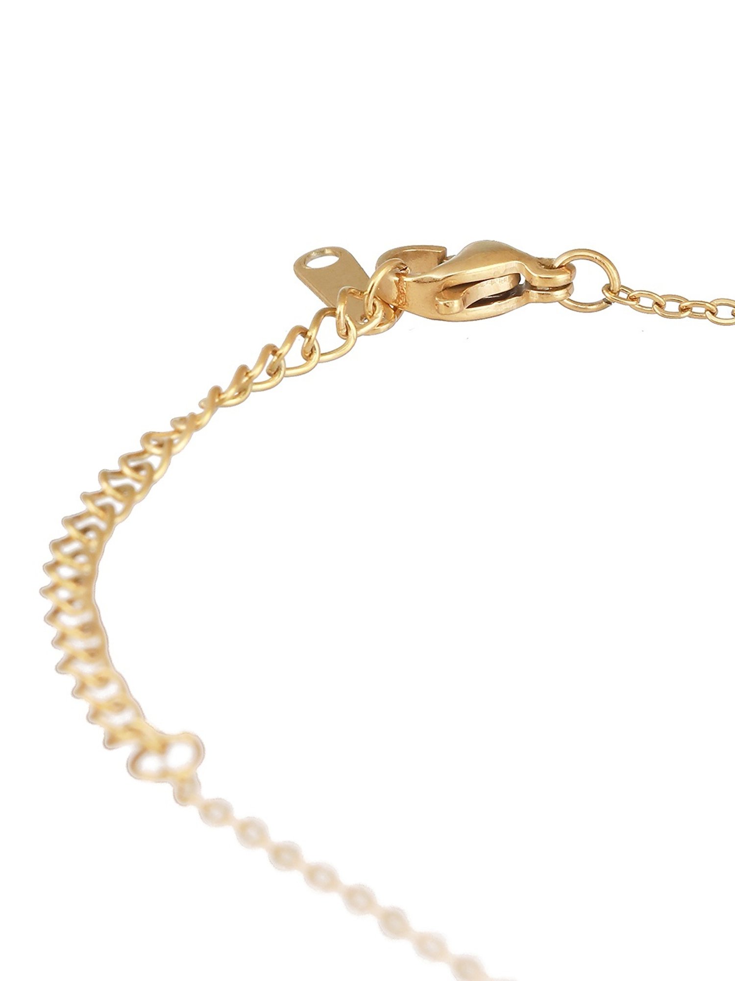 Aatmana Gold-Plated Evil Eye CZ-Studded Pendant with Chain