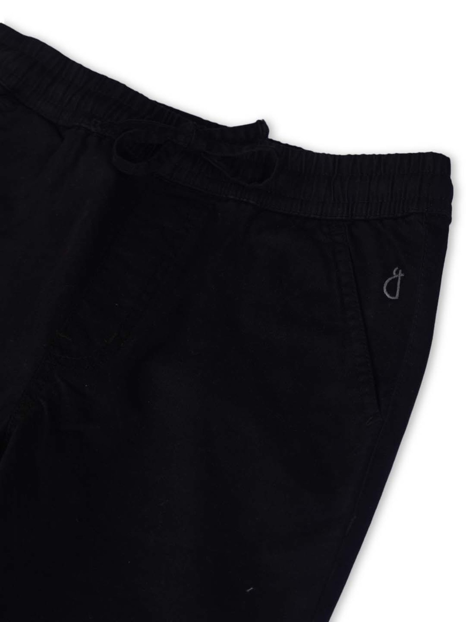 Gini & Jony Boys Black Regular Fit Trousers