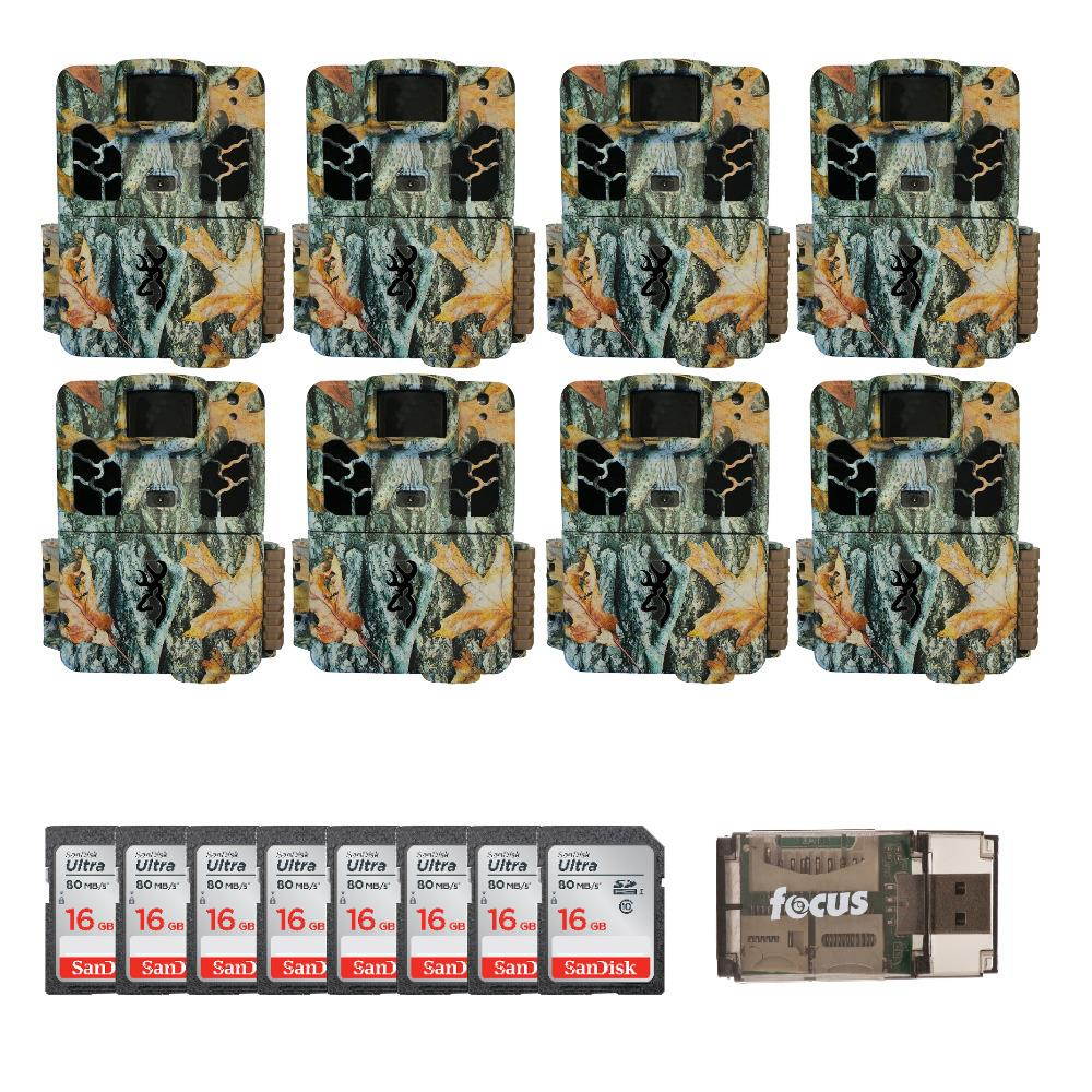 Browning Trail Cameras Dark Ops HD Pro X 20MP Game Cams, with 8 Memory Cards Kit