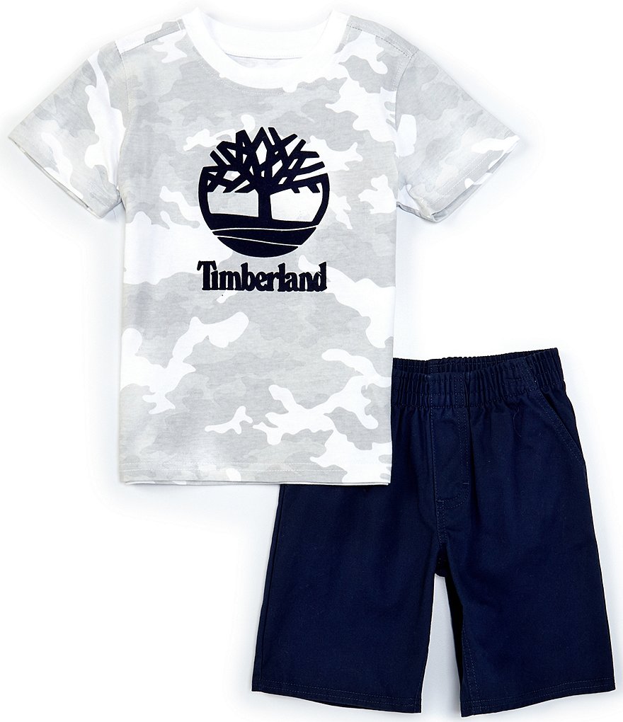 Kinetic by Class Club Little Boys 2T-7 Short-Sleeve Play Hard Performance Tee and Shorts Set