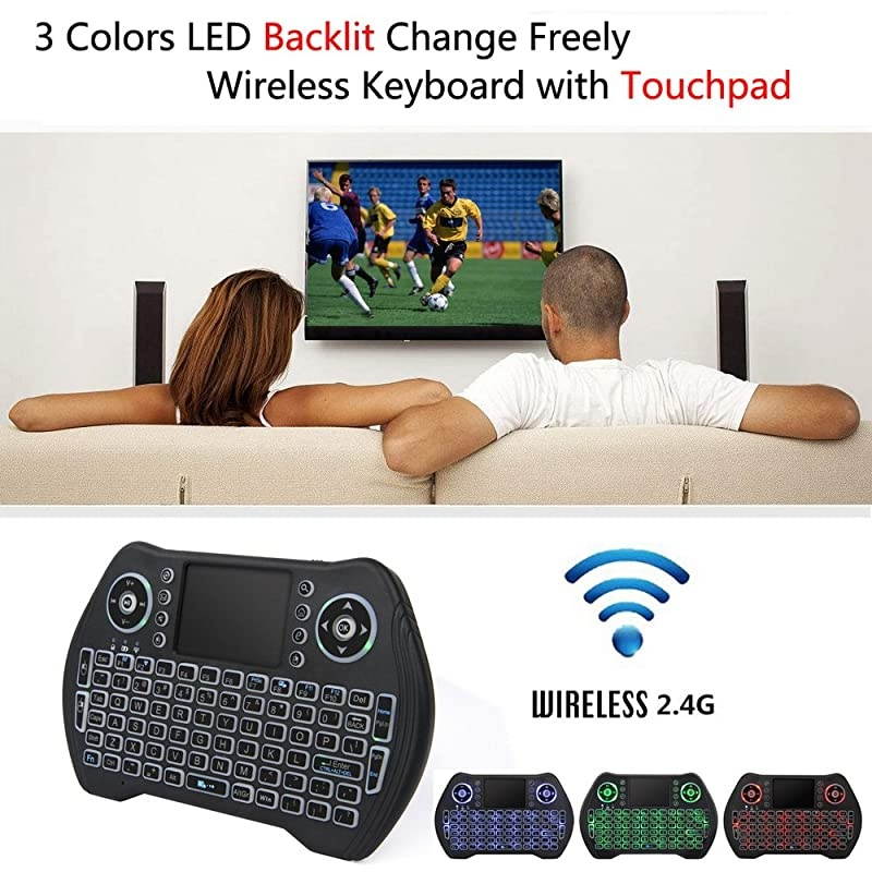 Mini Wireless Keyboard with Touchpad Mouse Combo Rechargable Liion Battery MultiMedia Handheld Remote for Google Android TV BoxPS3PCPAD
