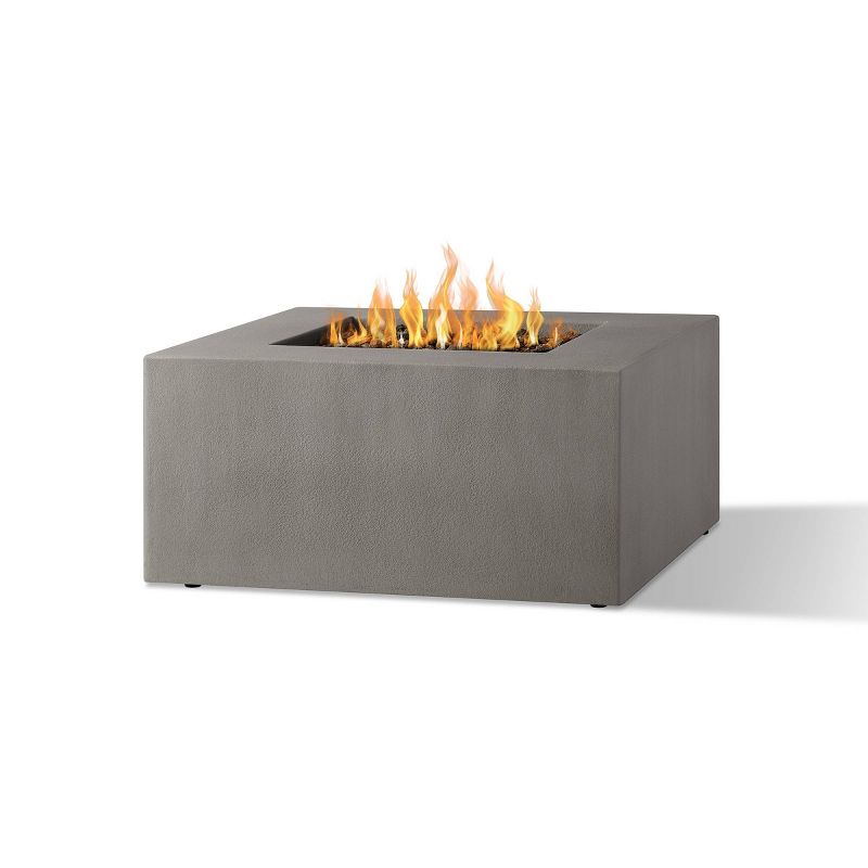 Caraga Casual Square Propane Fire Table - Flint