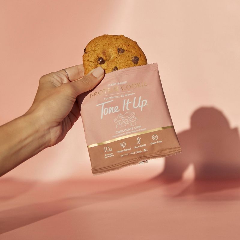 Tone It Up Plant-Based Protein Cookie - Chocolate Chip - 4ct