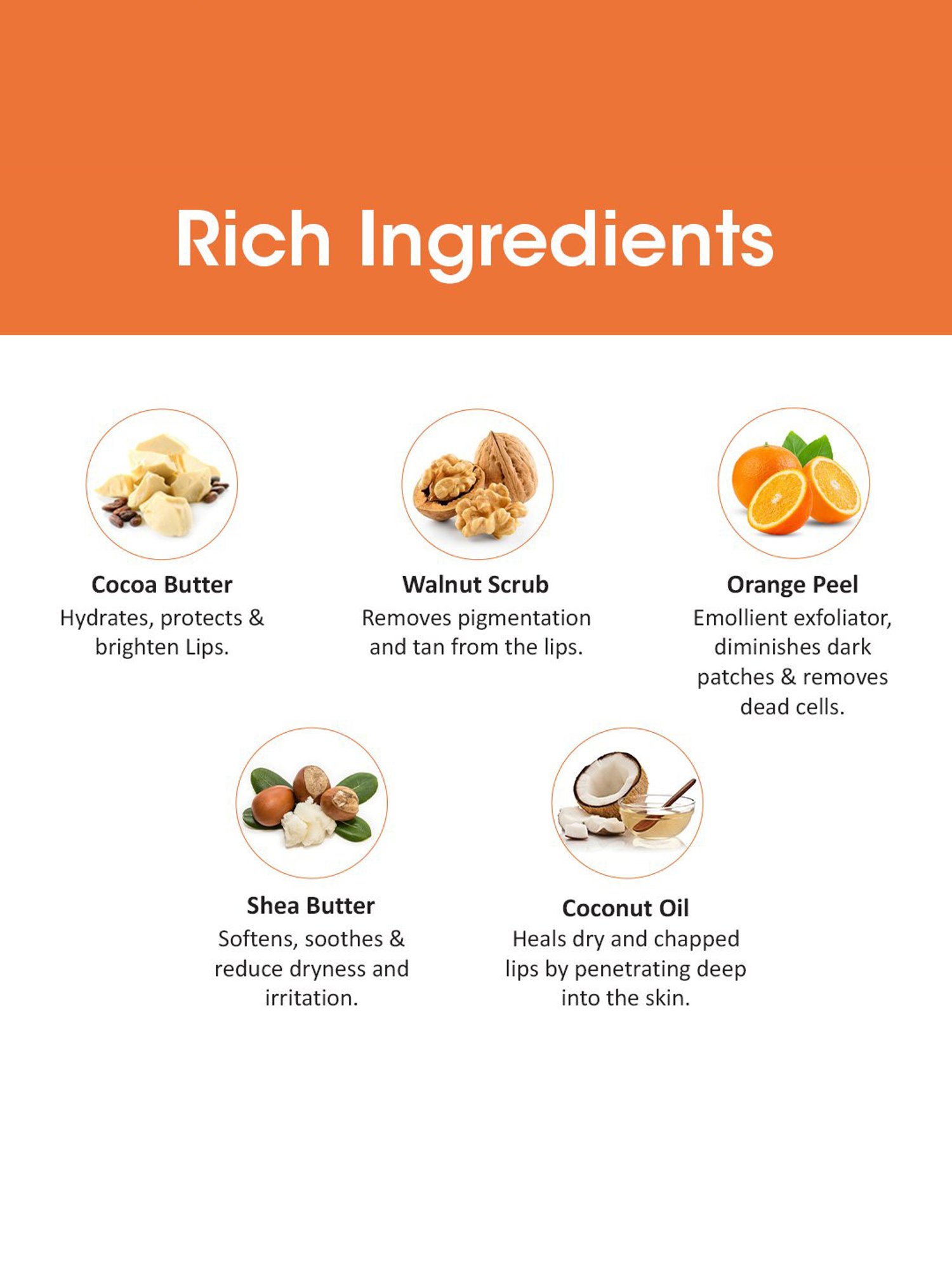 ENN Sugar Rush Nourishing Lip Scrub with Pomegranate & Vitamin E - 6 gm