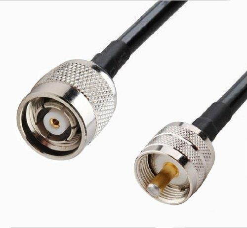 RF coaxial cable RP-TNC male to UHF SO239 PL259 male RG58 3FT
