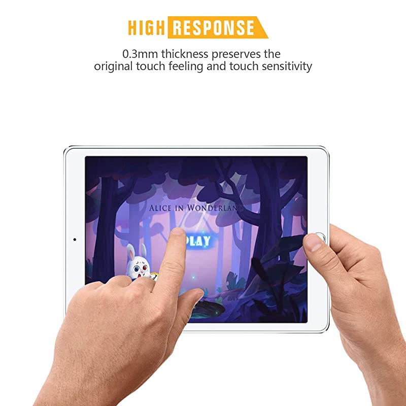 3 Pack Screen Protector for iPad 102 2019  Tempered Glass for iPad 102 7th Gen 2019 Released High Sensitivity Easy Installation Bubble Free