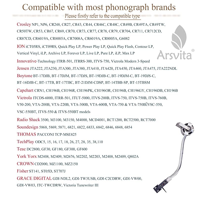 Record Player Cartridge,Diamond Stylus Needles Replacement for Turntable, LP,Phono/Phonograph(2 Pack)