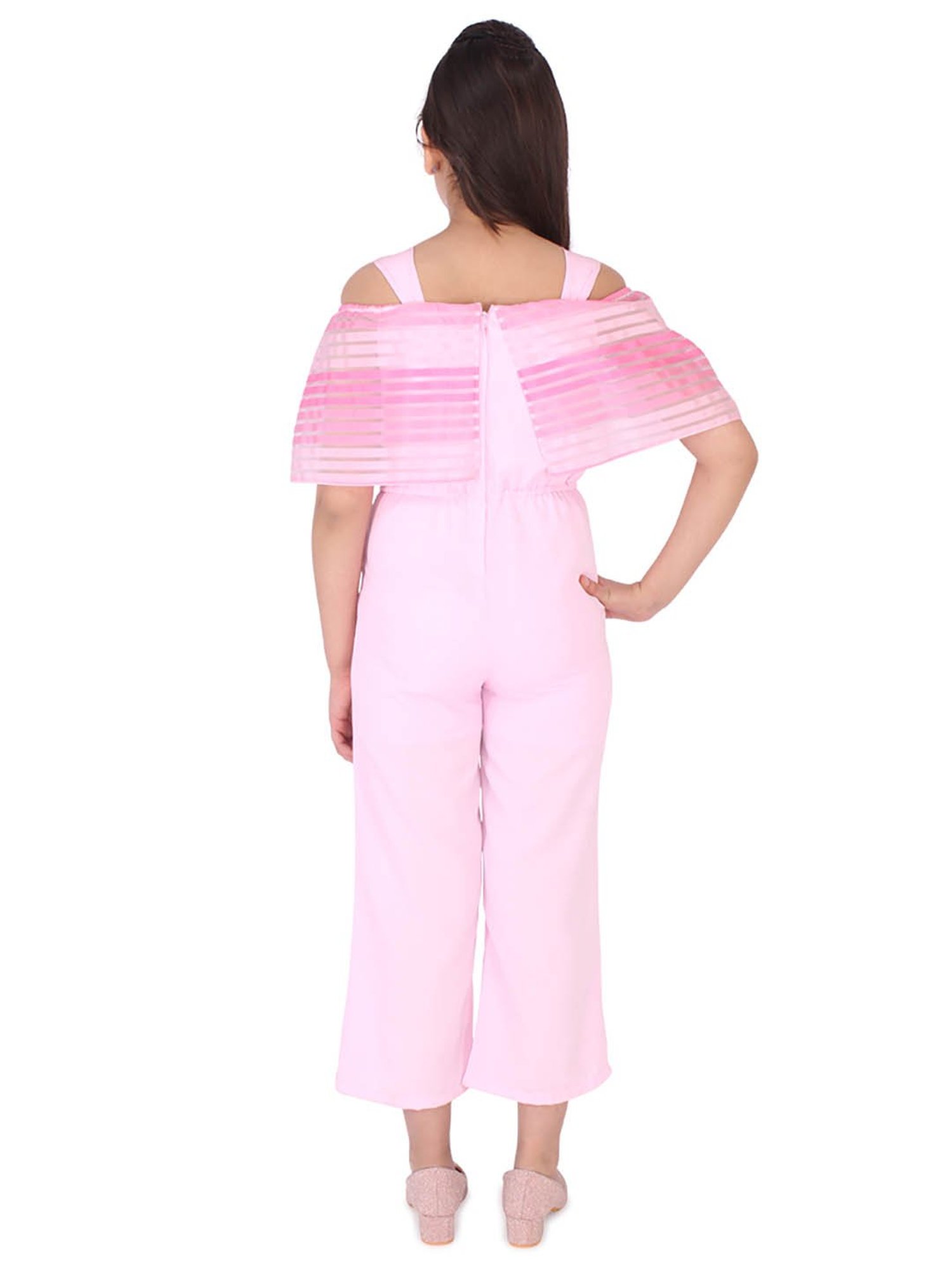 Stylestone Kids Red Printed Jumpsuit