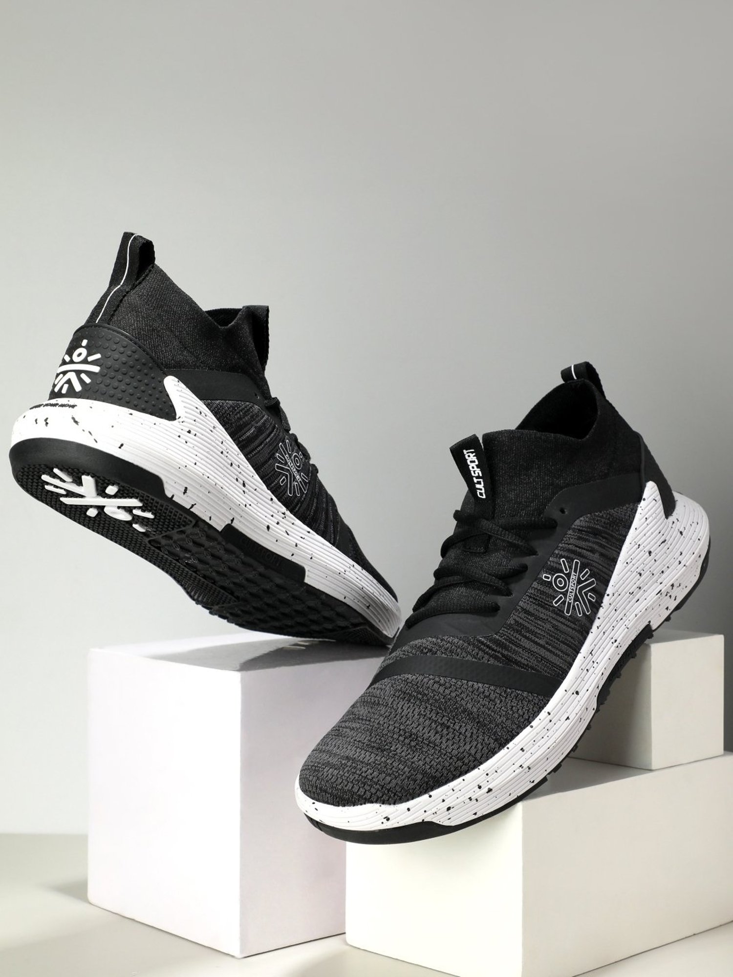 Cultsport Men's Pro-Train Black Running Shoes