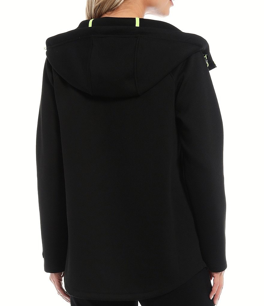 DKNY Sport Hooded Long Sleeve Zip Jacket