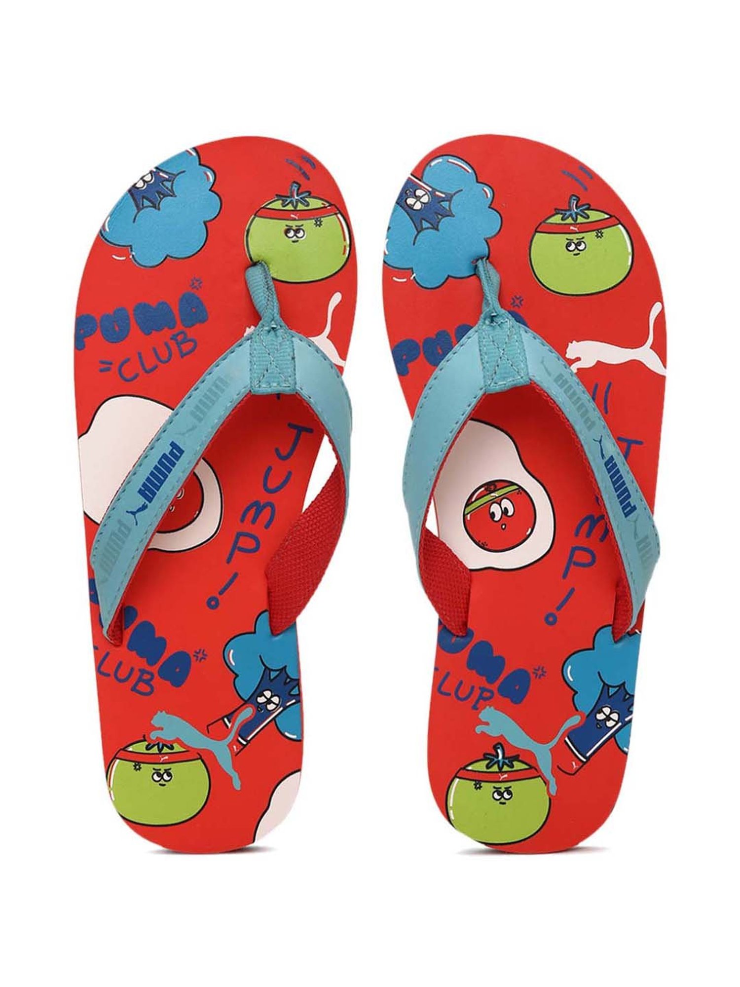 Yellow by Westside Navy Stripe Pattern Slides