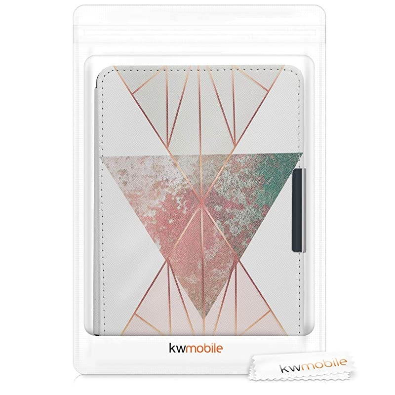 Case Compatible with  Kindle Paperwhite - Case e-Reader Cover - Butterfly Leaves Green/White