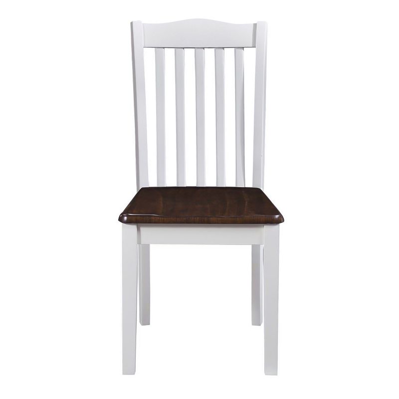 5pc Shiloh Rustic Dining Set - Creamy White-Rustic Mahogany - Dorel Living