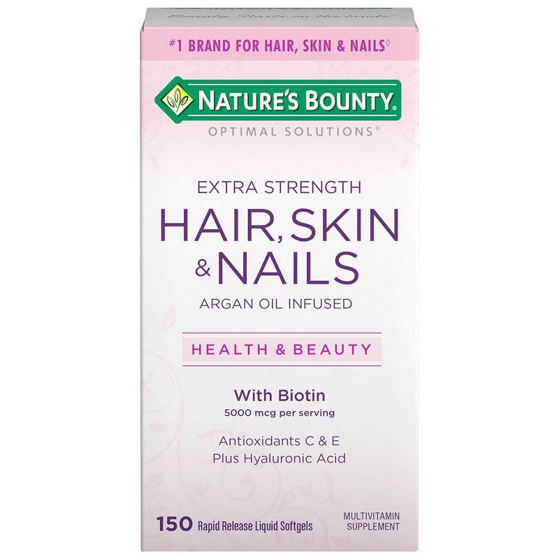 Optimal Solutions Extra Strength Hair, Skin and Nails Dietary Supplement Softgels - 150ct
