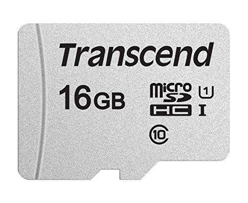 TRANSCEND INFORMATION TS16GUSD300S 16GB UHS-I U1 MICROSD W/O ADAPTER