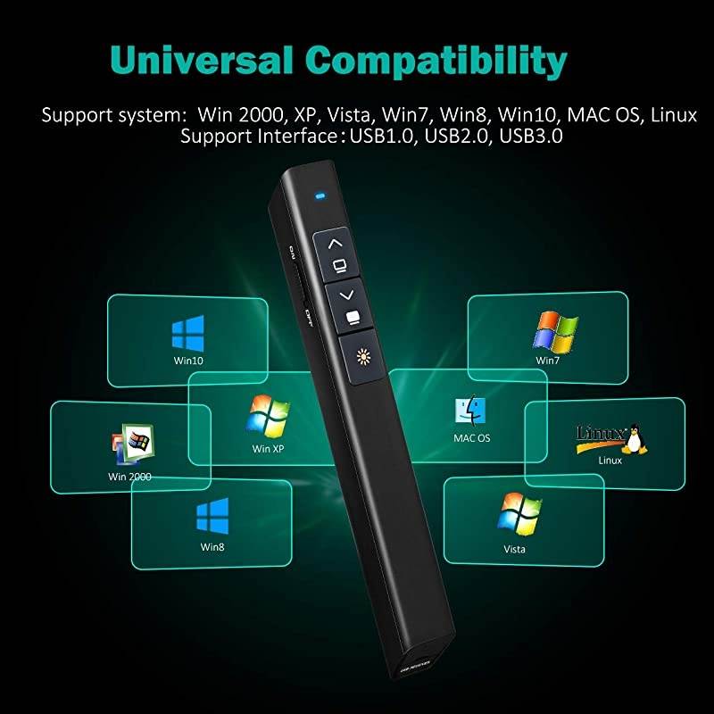 Wireless Presenter Remote Laser Pointer for Cats 24GHz Presentation Clicker PPT PowerPoint Clicker Presentation Pointer Cat Laser Toy