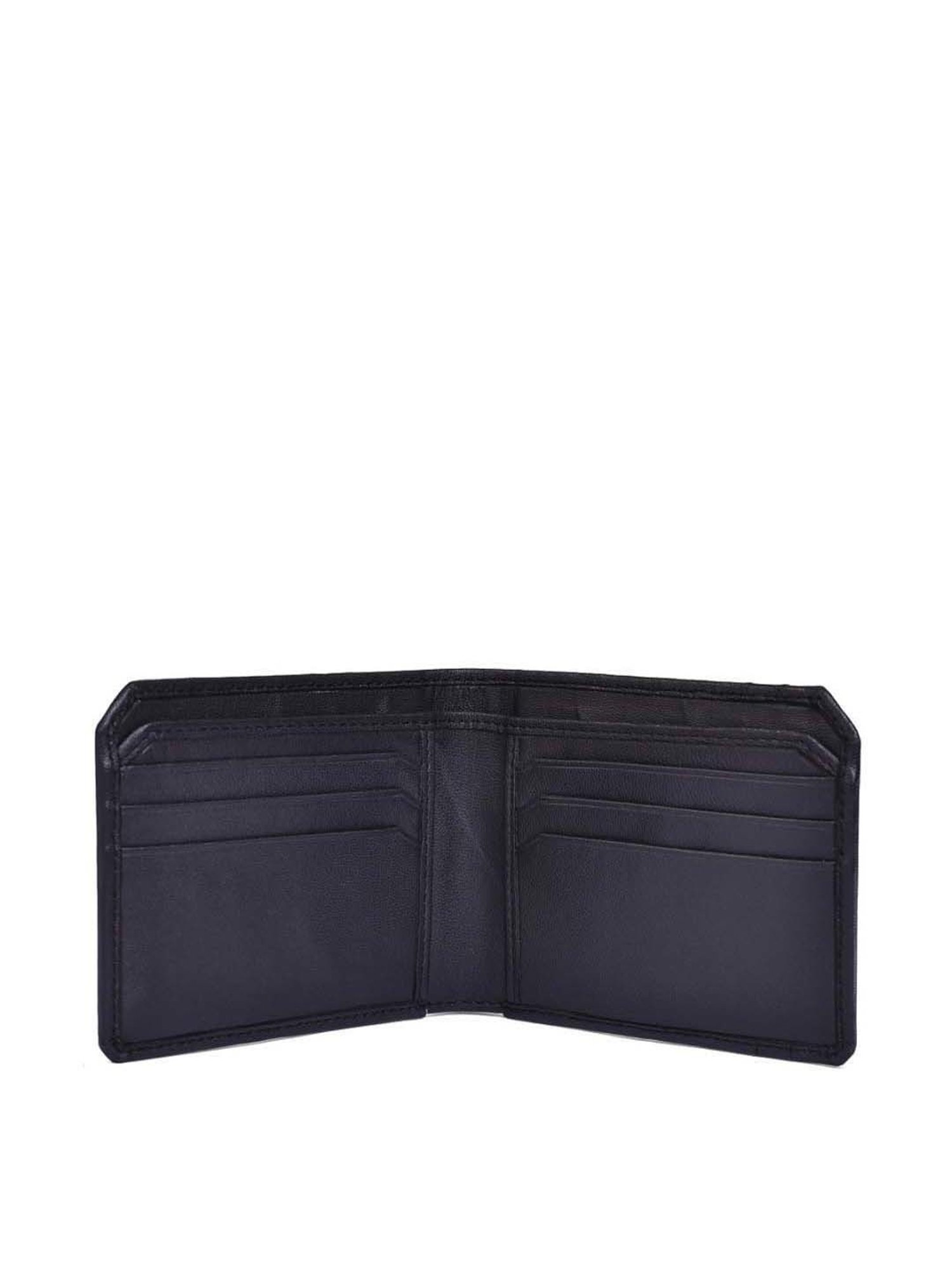 BELWABA Navy Casual Leather Bi-Fold Wallet for Men