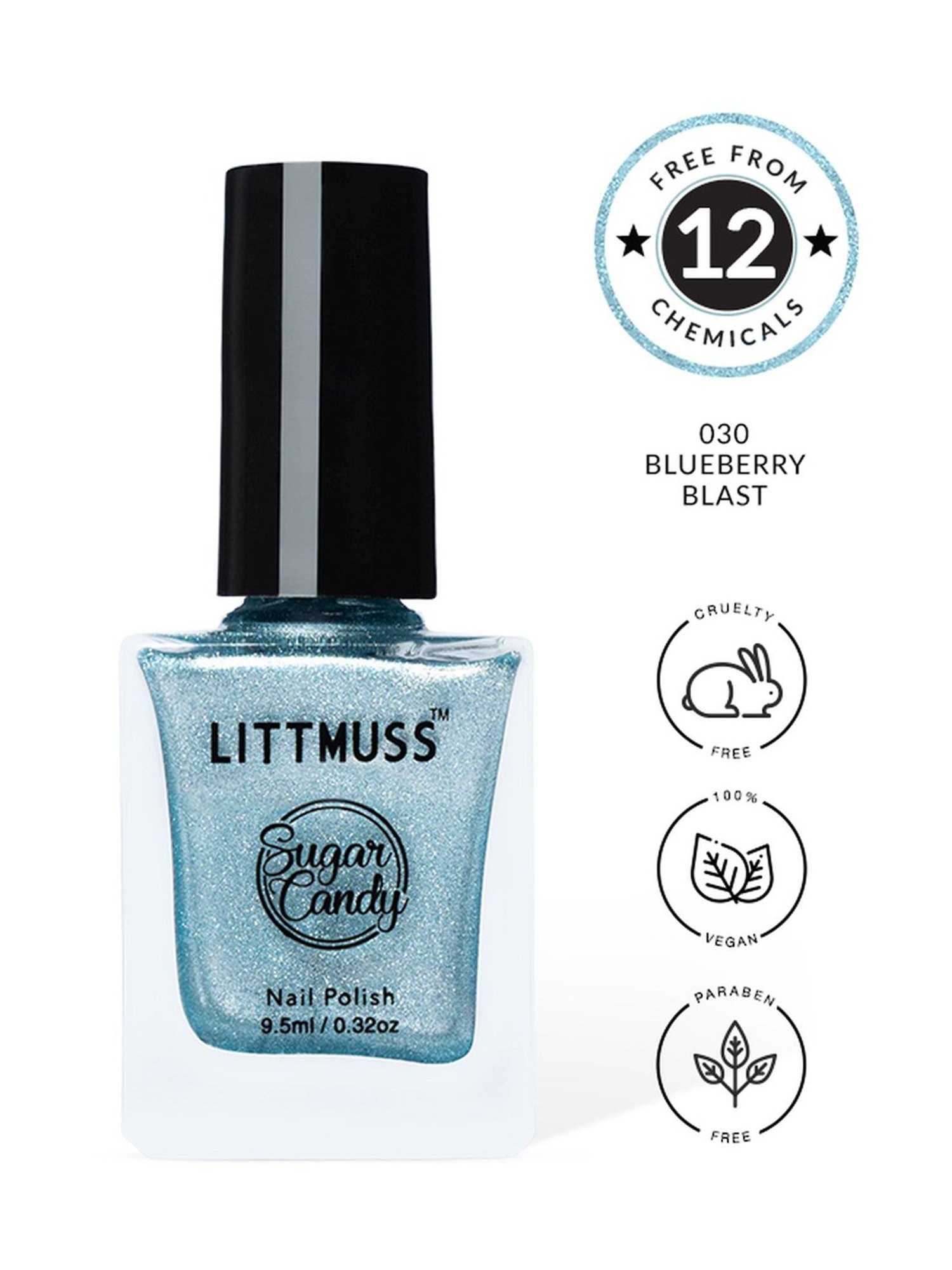Littmuss Sugar Candy Nail Polish Blueberry Blast 030 - 9.5 ml