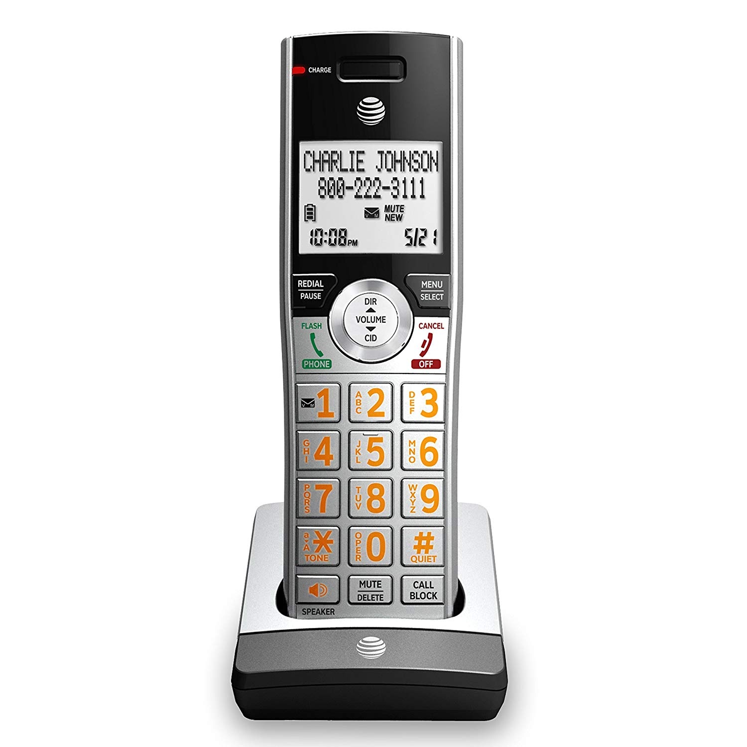 ATT CL82207 Cordless Handset DECT 6.0 Expandable Answering System