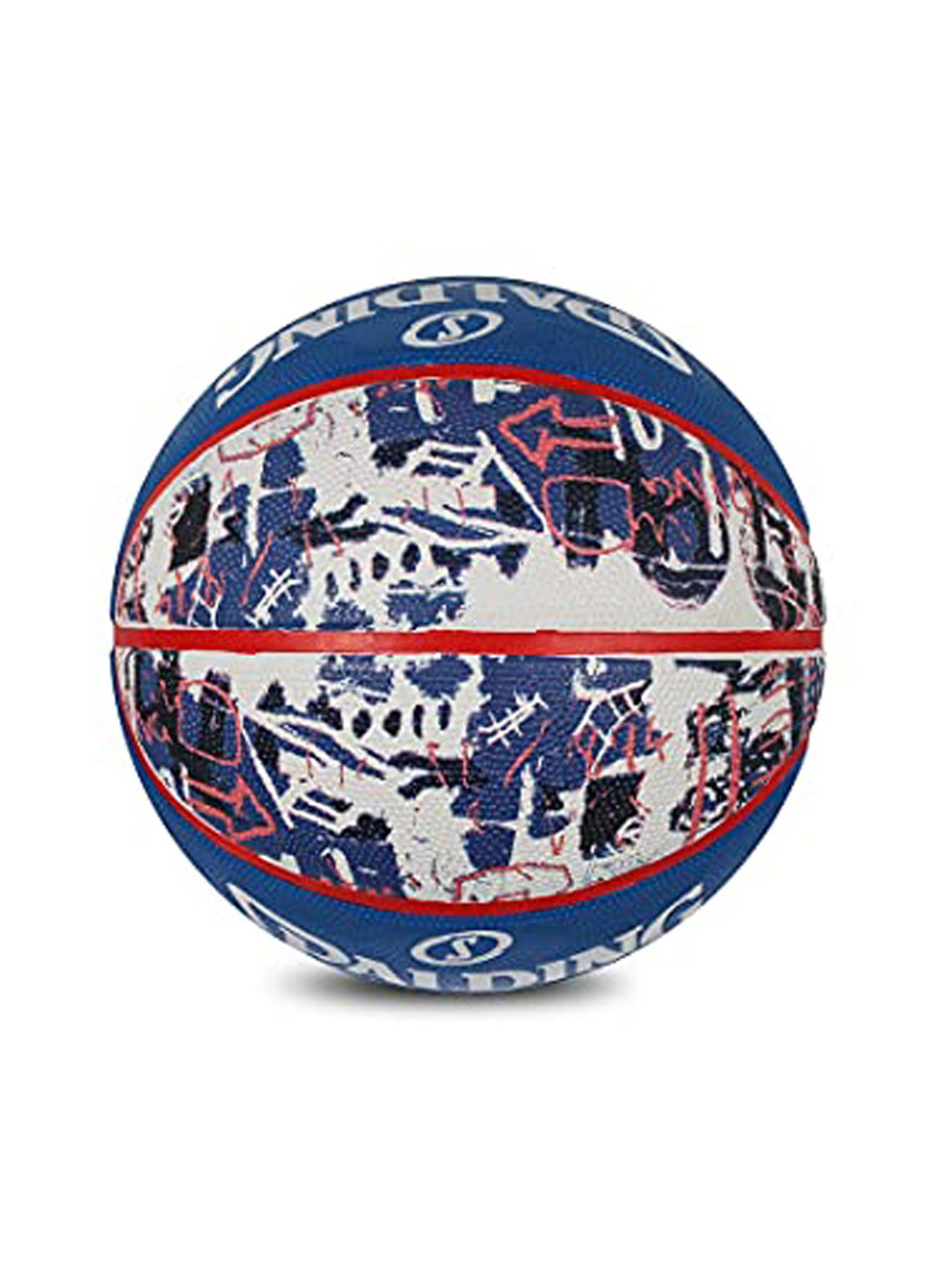 Spalding Graffiti Rubber Basketball (Blue) Size - 7