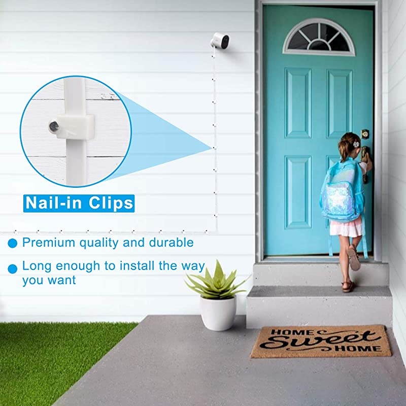 QC 3.0 Charger Brick with 30 Feet Right Angled Micro USB Power Cable,Quick Charger Power Adapter and Charging Cord,Outdoor Power Supple for Arlo Pro,Arlo Pro 2,Arlo Go,Arlo Security Light