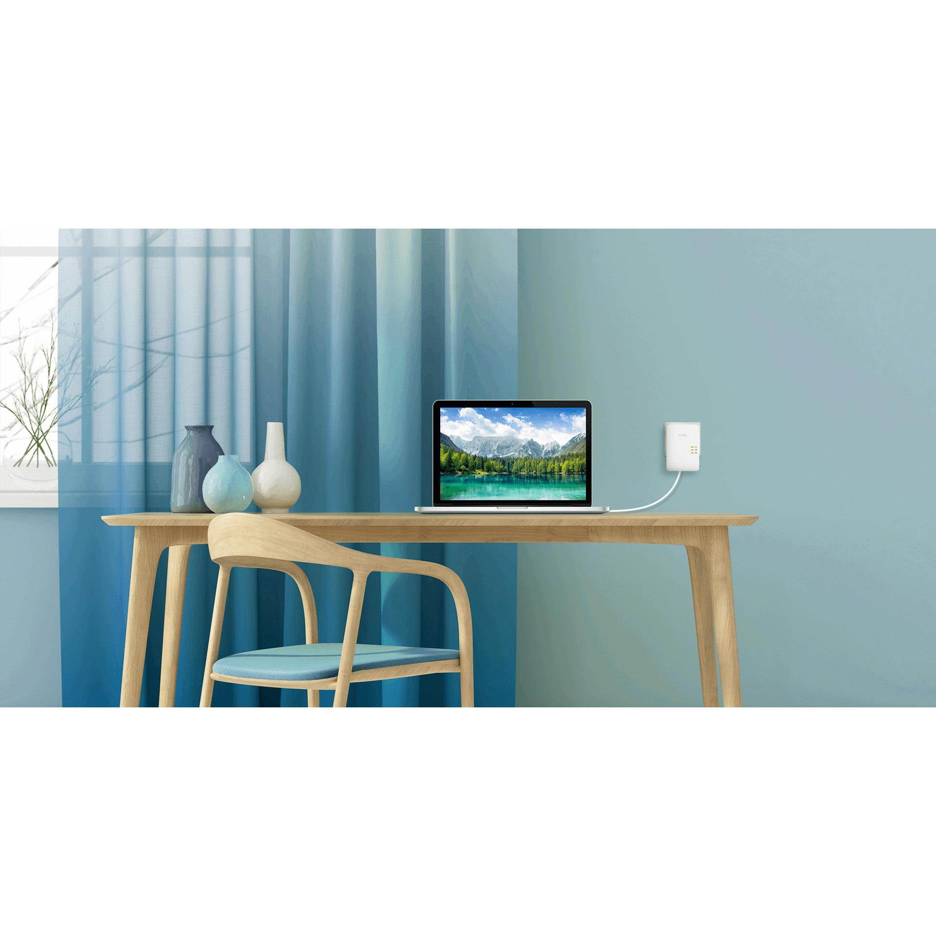 ZYXEL COMMUNICATIONS PLA5405V2KIT POWERLINE ETHERNET ADAPTER (2 PACK)