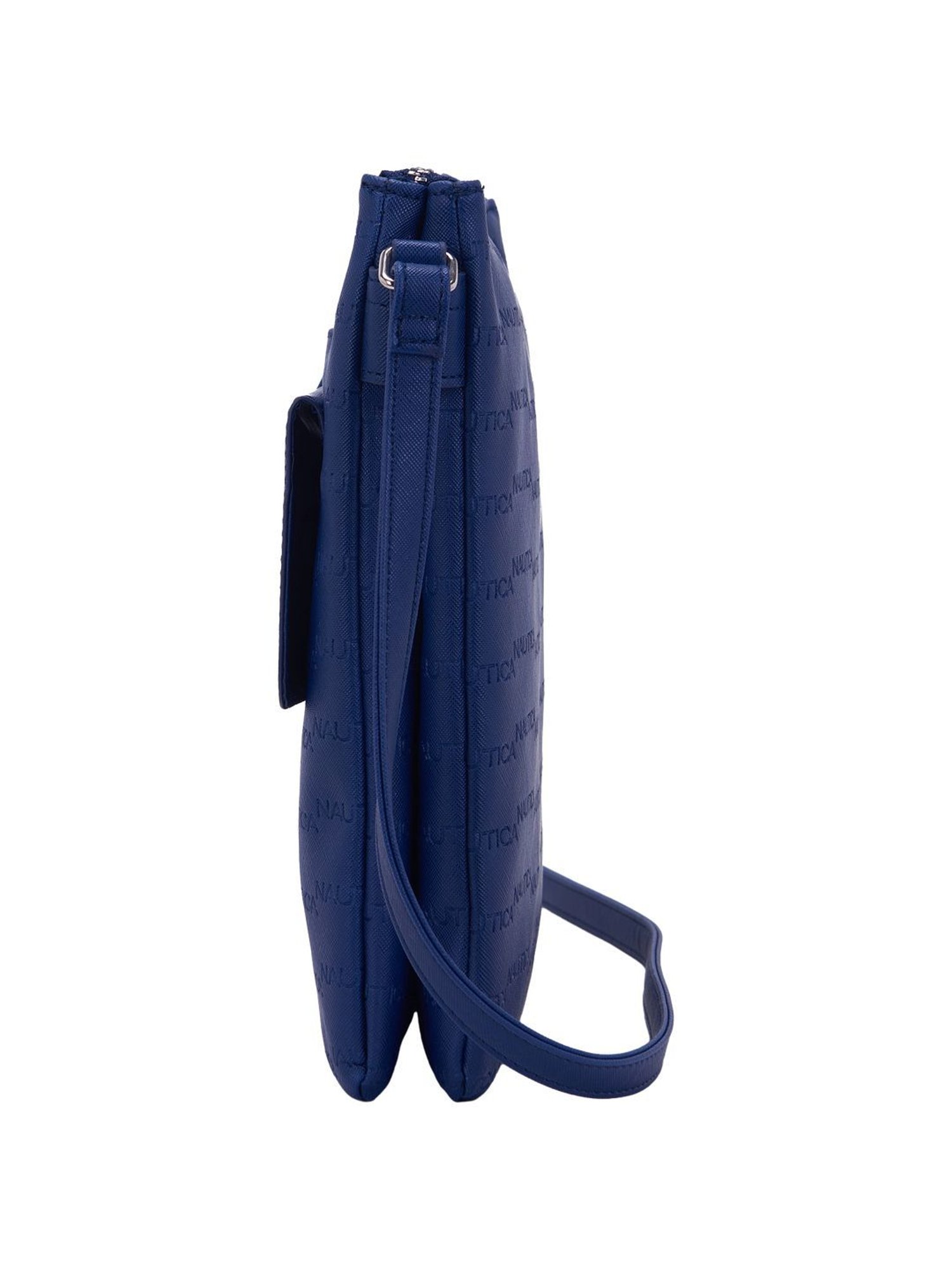 Nautica Navy Solid Medium Sling Handbag