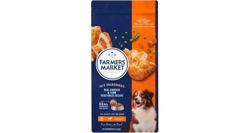 Farmers Market Real Chicken & Farm Vegetables Recipe Adult Dry Dog Food - 4lbs