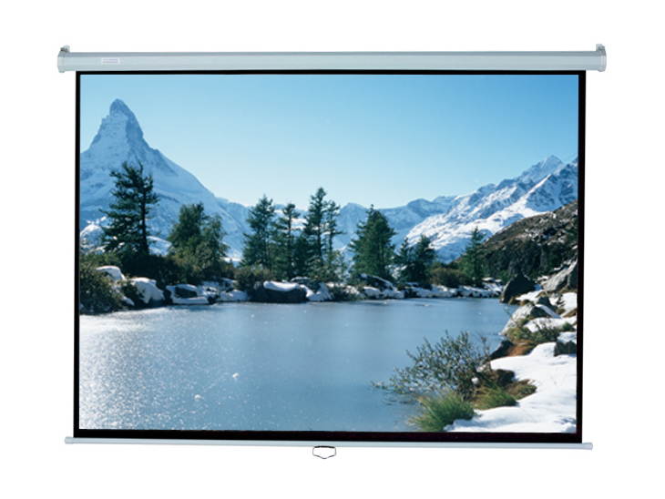 Elitescreens Manual Ceiling/Wall Mount Manual Pull Down Projection Screen (71" 1:1 AR) (MaxWhite) M71XWS1