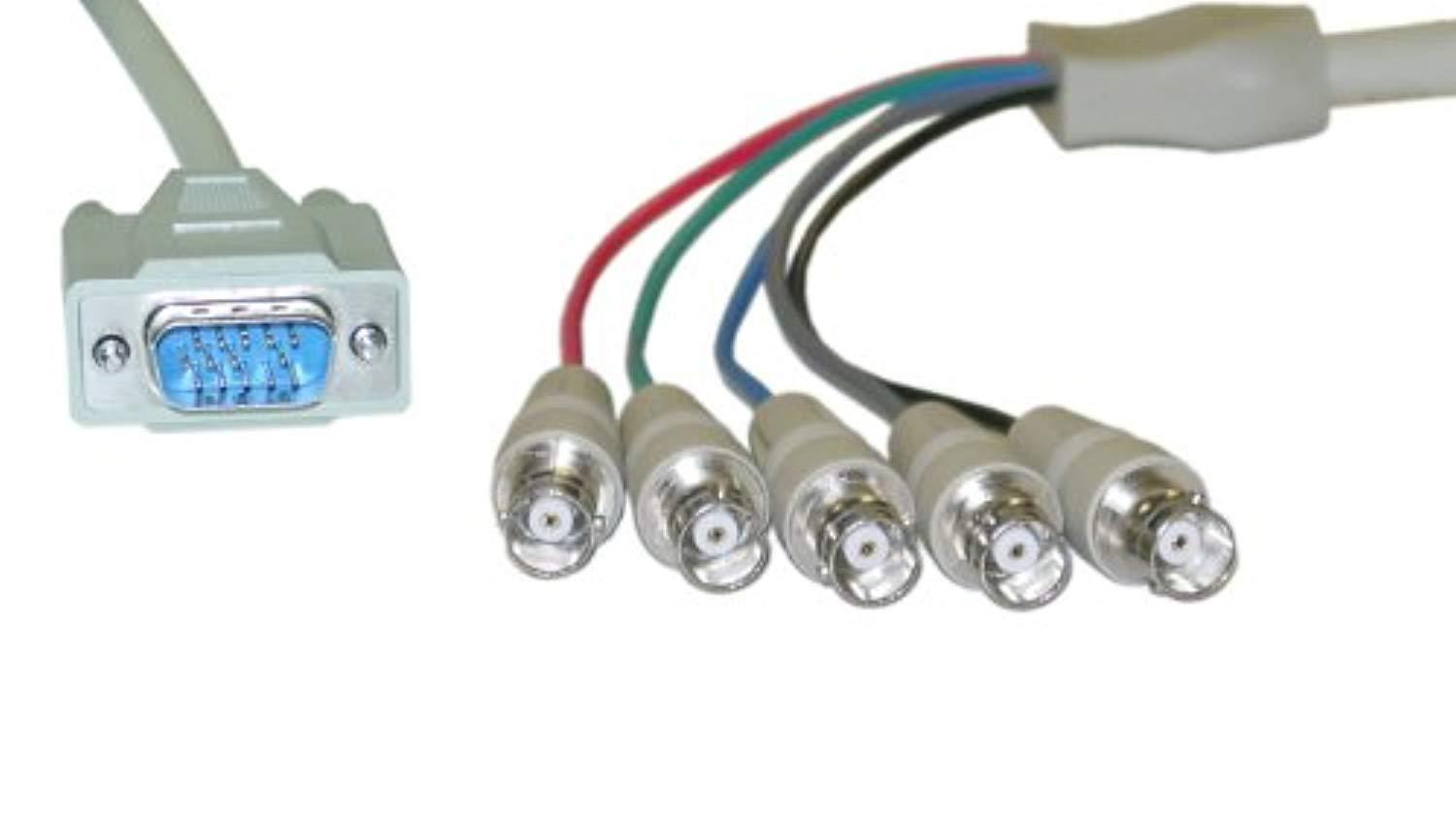 offex of-10h1-17201 1-feet svga to bnc monitor breakout cable